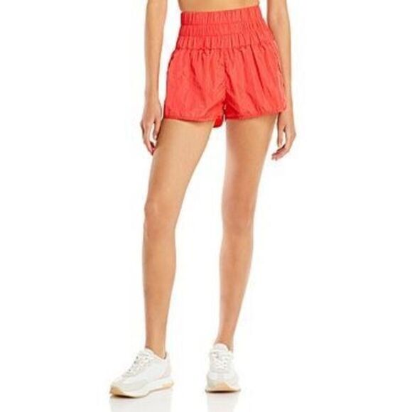 Free People Movement The Way Home Shorts in Arctic Papaya/Neon Orange Size S - Picture 3 of 11